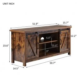 51.9 in. Brown TV Stand Entertainment Center with 2 Shelves and 2 Doors Fits TV's Up to 55 in. by Magic Home 12 51.9 in. Brown TV Stand Entertainment Center with 2 Shelves and 2 Doors Fits TV's Up to 55 in. by Magic Home -Cheap Tidoin Store brown magic home tv stands cs w51328525 c3 1000