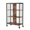 28.35 in. Wide Brown Rectangular 4-Shelves Accent Bookcase with 4-Wheel by Tidoin 2 28.35 in. Wide Brown Rectangular 4-Shelves Accent Bookcase with 4-Wheel by Tidoin -Cheap Tidoin Store brown tidoin bookcases bookshelves fug ydw9 350 64 1000