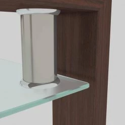 39 .4 in. L Brown 17.7 in. H Rectangle Metal Coffee Table with Glass Top by Tidoin -Cheap Tidoin Store brown tidoin coffee tables dm ydw4 037 4f 1000