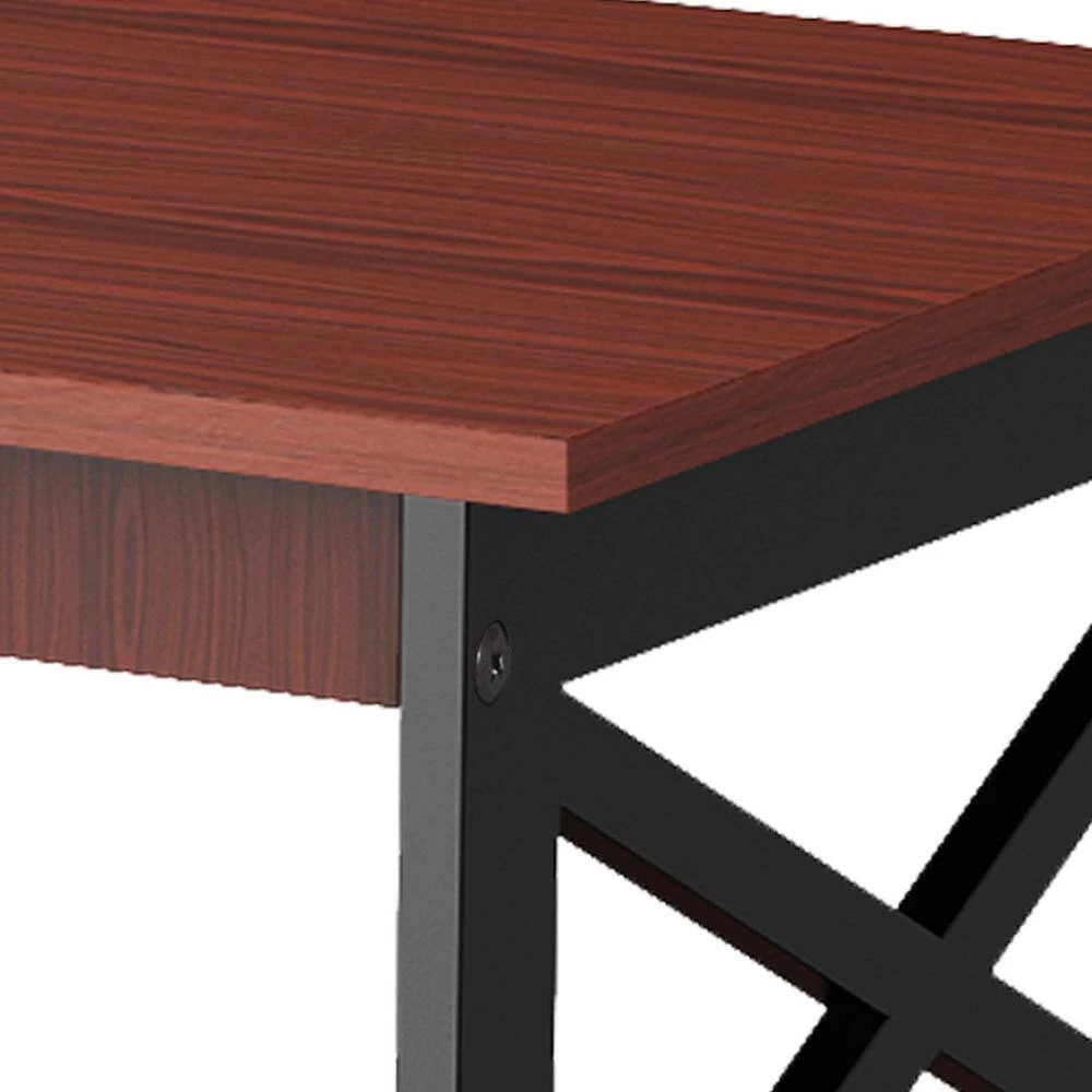 21.65 in. D x 39.37 in. W x 17.71 in. H Brown Standard Rectangle Coffee Table by Tidoin 6 21.65 in. D x 39.37 in. W x 17.71 in. H Brown Standard Rectangle Coffee Table by Tidoin - Image 4