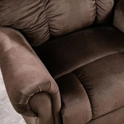 Heat Therapy and Massage Heavy Recliner with Padded Arms and Back, Chocolate Brown by Magic Home -Cheap Tidoin Store chocolate brown magic home recliners cs pp194326aaf 44 1000