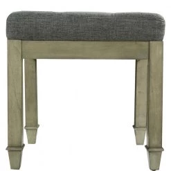 16.14 in. D x 45.28 in. W x 18.9 in. H Dark Gray Upholstered Bench with Wood Legs by Tidoin 17 16.14 in. D x 45.28 in. W x 18.9 in. H Dark Gray Upholstered Bench with Wood Legs by Tidoin -Cheap Tidoin Store dark brown tidoin bedroom benches lxz ydzc 18dg fa 1000