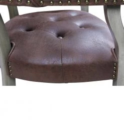 Dark Brown Sponge Upholstered Office Chair with-Wheels by Tidoin -Cheap Tidoin Store dark brown tidoin task chairs lxz ydw8 18dk 76 1000