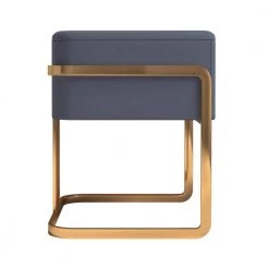 1-Drawer Dark Gray PU NightStand with Stainless Steel Legs (19.69 in. x 15.75 in. x 19.69 in.) by Magic Home -Cheap Tidoin Store dark gray magic home nightstands mh ns001bu 4f 1000