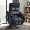 Electric 3 Positions Power Lift Massage and Heat Recliner Chair with Side Pockets,Cup Holders and USB Charge Ports by Magic Home -Cheap Tidoin Store dark gray magic home recliners cs pp194010daa 64 1000