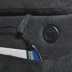 Electric 3 Positions Power Lift Massage and Heat Recliner Chair with Side Pockets,Cup Holders and USB Charge Ports by Magic Home -Cheap Tidoin Store dark gray magic home recliners cs pp194010daa 76 1000