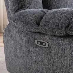Electric Power Overstuffed Recliner Chair with USB Charge Port,Dark Grey by Magic Home 12 Electric Power Overstuffed Recliner Chair with USB Charge Port,Dark Grey by Magic Home -Cheap Tidoin Store dark grey magic home recliners cs pp194010baa 4f 1000