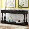 64.2 in. L Distressed Black Rectangle Solid Wood Console Table with Drawers and Shelf by Magic Home 2 64.2 in. L Distressed Black Rectangle Solid Wood Console Table with Drawers and Shelf by Magic Home -Cheap Tidoin Store distressed black magic home console tables cs wf193795aab 64 1000
