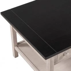 47 in. Classical Wooden Espresso Storage Cocktail Coffee Table with Shelf and Two Drawers by Magic Home -Cheap Tidoin Store espresso magic home coffee tables cs wf188190daa 1f 1000