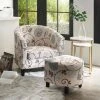 Elegant Multi-Colored Accent Retro Living Room Chair with Ottoman by Magic Home -Cheap Tidoin Store floral magic home accent chairs cs pp193501aao 64 1000