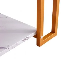 39.37 in.W Gold Marble MDF Rectangle 2 Layers Iron Coffee Table by Magic Home 15 39.37 in.W Gold Marble MDF Rectangle 2 Layers Iron Coffee Table by Magic Home -Cheap Tidoin Store gold magic home end side tables cs wf193717aad 44 1000