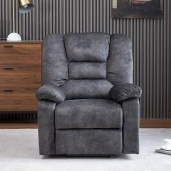Electric Power Lift Fabric Recliner Sofa Chair for Elderly,Gray by Magic Home