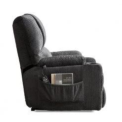 Gray Heavy Duty Electric Power Lift Recliner Chair with Massage, Lumber Heat, Remote Control, Pockets and Cup Holders by Magic Home -Cheap Tidoin Store gray magic home recliners cs pp195794aaa 1f 1000