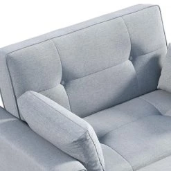 48 in. Convertible Sleeper Sofa Bed with USB Port and 2 Pillows in Gray for Small Space by Magic Home -Cheap Tidoin Store gray magic home sofa beds cs sg000195aaa 44 1000