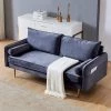 71 in. W Gray Velvet Fabric 2-Seats Sofa with Pocket by Magic Home 1 71 in. W Gray Velvet Fabric 2-Seats Sofa with Pocket by Magic Home -Cheap Tidoin Store gray magic home sofas couches cs w24717099 64 1000