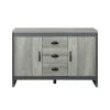 44.48 in. Gray Wood Accent Storage Cabinet with 2 Doors and 3 Drawers by Tidoin -Cheap Tidoin Store gray tidoin accent cabinets js ydw3 0104 64 1000