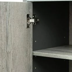 44.48 in. Gray Wood Accent Storage Cabinet with 2 Doors and 3 Drawers by Tidoin 20 44.48 in. Gray Wood Accent Storage Cabinet with 2 Doors and 3 Drawers by Tidoin -Cheap Tidoin Store gray tidoin accent cabinets js ydw3 0104 76 1000