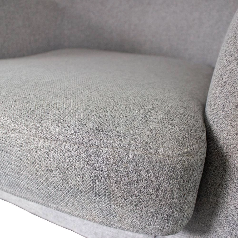 Contemporary Stylish 37.8 in. H Gray Wood Upholstered Sofa Chair with Gray Cushion Wood Legs by Tidoin 8 Contemporary Stylish 37.8 in. H Gray Wood Upholstered Sofa Chair with Gray Cushion Wood Legs by Tidoin - Image 6