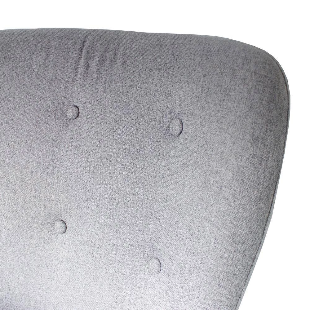 Contemporary Stylish 37.8 in. H Gray Wood Upholstered Sofa Chair with Gray Cushion Wood Legs by Tidoin 9 Contemporary Stylish 37.8 in. H Gray Wood Upholstered Sofa Chair with Gray Cushion Wood Legs by Tidoin - Image 7