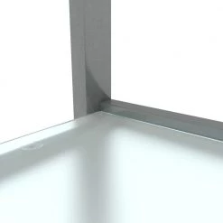 39 in. W x 23 in. D x 17 in. H Gray Middle Rectangle Double-Deck Glass Coffee Table Modern Side Center Table by Tidoin -Cheap Tidoin Store gray tidoin coffee tables jws ydw2 336 44 1000