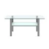 39 in. W x 23 in. D x 17 in. H Gray Middle Rectangle Double-Deck Glass Coffee Table Modern Side Center Table by Tidoin 1 39 in. W x 23 in. D x 17 in. H Gray Middle Rectangle Double-Deck Glass Coffee Table Modern Side Center Table by Tidoin -Cheap Tidoin Store gray tidoin coffee tables jws ydw2 336 64 1000