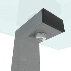 39 in. W x 23 in. D x 17 in. H Gray Middle Rectangle Double-Deck Glass Coffee Table Modern Side Center Table by Tidoin -Cheap Tidoin Store gray tidoin coffee tables jws ydw2 336 fa 1000