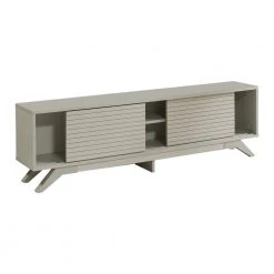 Modern 67 in. Wood Gray TV Stand with 2 Doors Fits TV's up to 70 in. by Tidoin