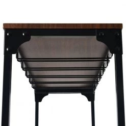 36 in. Rectangle Antique Navy Wood Console Table with 2-Drawers and Bottom Shelf by Magic Home -Cheap Tidoin Store green magic home bar cabinets cs wf193883aam 44 1000