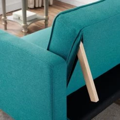 71.6 in. W Green Cotton Upholstery 2-Seater Twin Size Folding Sofa Bed Sleeper by Magic Home 14 71.6 in. W Green Cotton Upholstery 2-Seater Twin Size Folding Sofa Bed Sleeper by Magic Home -Cheap Tidoin Store green magic home sofa beds cs w22318346 4f 1000