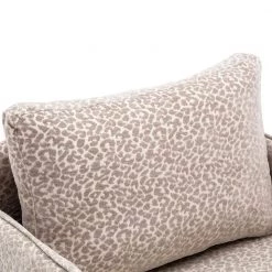 Polyester Leopard Gray Fabric Accent Arm Chair with Cushion and Polished Legs by Magic Home -Cheap Tidoin Store leopard gray magic home accent chairs cs w39540796 44 1000