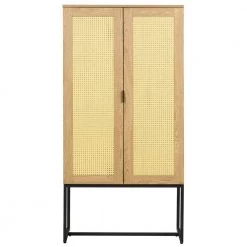 15.7 in. D x 63 in. W x 29.5 in. H Light Wood Cabinet Storage Cabinet with 2-Doors and 3-Shelf by Tidoin -Cheap Tidoin Store light brown wood tidoin accent cabinets cg ydw1 800 4f 1000