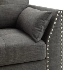 82 in.Linen Fabric 3 Seater Sofa with 4 Pillows in Light Charcoal Gray by Magic Home -Cheap Tidoin Store light charcoal magic home sofas couches cs wf195322aae 4f 1000