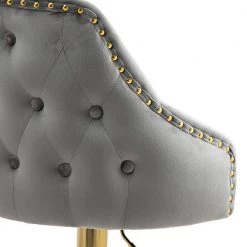 Modern Counter Height Dining Chair Bar Stool with Back and Footrest in Light Gray (Set of 1) by Magic Home -Cheap Tidoin Store light gray magic home dining chairs cs pp193478aae 1f 1000