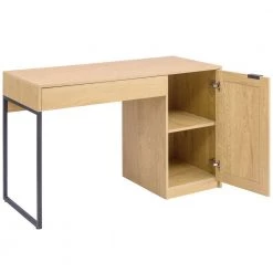 47.2 in. Rectangular Light Wood 1-Drawer Computer Desk with 1-Door and 2-Shelf by Tidoin -Cheap Tidoin Store light wood tidoin computer desks cg ydw1 799 44 1000