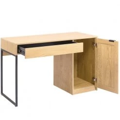 47.2 in. Rectangular Light Wood 1-Drawer Computer Desk with 1-Door and 2-Shelf by Tidoin -Cheap Tidoin Store light wood tidoin computer desks cg ydw1 799 77 1000