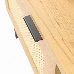 59 in. Metal Light Wood TV Stand Console Table with 2-Doors and 6-Shelf TV's up to 65 in. by Tidoin -Cheap Tidoin Store light wood tidoin tv stands cg ydw1 793 fa 1000