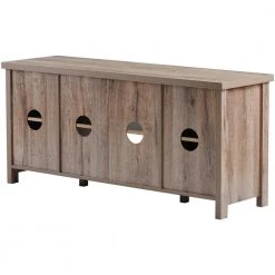 Modern 51.9 in. Light Wood TV Stand Console Table with 2-Shelves and 2-Doors Fits TV's up to 55 in. by Tidoin -Cheap Tidoin Store light wood tidoin tv stands lp ydw2 4962 1f 1000