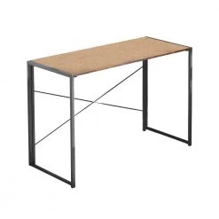40.15 in. Rectangular Medium Wood Metal Foldable Computer Desk by Tidoin