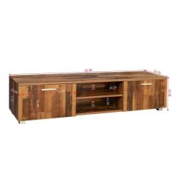 Modern 63 in. Wood Medium Wood TV Stand Console Table with 2-Doors and 2-Shelves Fits TV's up to 55 in. by Tidoin -Cheap Tidoin Store medium wood tidoin tv stands js ydw3 6067 c3 1000