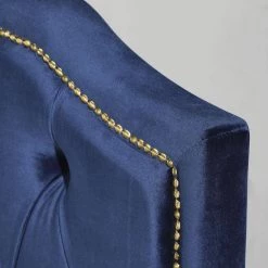 85.9 in. W Navy Velet Fabric Wood Platform Bed by Magic Home -Cheap Tidoin Store navy magic home platform beds cs w815s00007 1f 1000