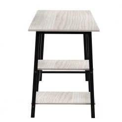 22.4 in.W Rectangular Oak Color Metal Frame Computer Desk with Wood Surface by Magic Home -Cheap Tidoin Store oak color magic home computer desks cs w42721101 1f 1000