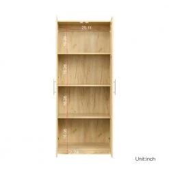 Modern 70.87 in. H Oak Freestanding Kitchen Cabinet Accent Storage Cabinet with 2 Doors and 4 Shelves by Tidoin -Cheap Tidoin Store oak tidoin accent cabinets js ydw3 0075 c3 1000