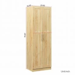 Modern 70.87 in. H Oak Freestanding Kitchen Cabinet Accent Storage Cabinet with 2 Doors and 4 Shelves by Tidoin 16 Modern 70.87 in. H Oak Freestanding Kitchen Cabinet Accent Storage Cabinet with 2 Doors and 4 Shelves by Tidoin -Cheap Tidoin Store oak tidoin accent cabinets js ydw3 0079 4f 1000