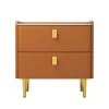 1-Drawer Orange PU Nightstand with Golden Legs (19.69 in. x 15.75 in. x 19.69 in.) by Magic Home 2 1-Drawer Orange PU Nightstand with Golden Legs (19.69 in. x 15.75 in. x 19.69 in.) by Magic Home -Cheap Tidoin Store orange magic home nightstands mh ns002or 64 1000