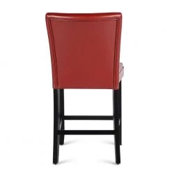 BX-Box Red Leather High Back Upholstered Dining Chair (Set of 2) by Tidoin -Cheap Tidoin Store red tidoin dining chairs lxz ydzb 31rd 1f 1000