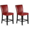 BX-Box Red Leather High Back Upholstered Dining Chair (Set of 2) by Tidoin -Cheap Tidoin Store red tidoin dining chairs lxz ydzb 31rd 64 1000