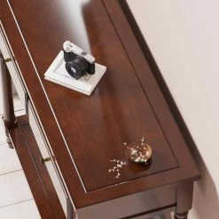 35.43 in. W Red 30.31 in. H Rectangle Wood Top Side Table with 2-Drawers and 1-Shelf by Tidoin -Cheap Tidoin Store red tidoin end side tables lxz ydsf 04cr 1f 1000