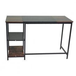 Rustic Brown 47 in. Rectangular Computer Desk with 2 Shelves by Tidoin -Cheap Tidoin Store rustic brown tidoin computer desks gc ydb0 9980 77 1000