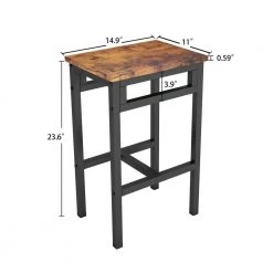 Modern 5-Piece Rectangular Rustic Brown Wood Top Dining Sets Seats 4 by Tidoin -Cheap Tidoin Store rustic brown tidoin dining room sets jhx ydw1 0680 4f 1000