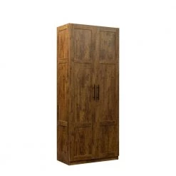 Modern 70.87 in. H Walnut Freestanding Kitchen Cabinet Accent Storage Cabinet with 2 Doors and 4 Shelves by Tidoin -Cheap Tidoin Store walnut tidoin accent cabinets js ydw3 0074 1f 1000